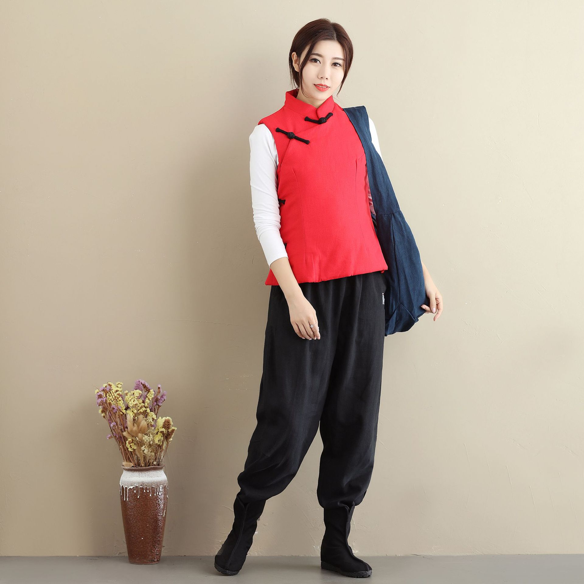 Gilet femme ASAYOU en Coton et lin - Ref 3318112 Image 18