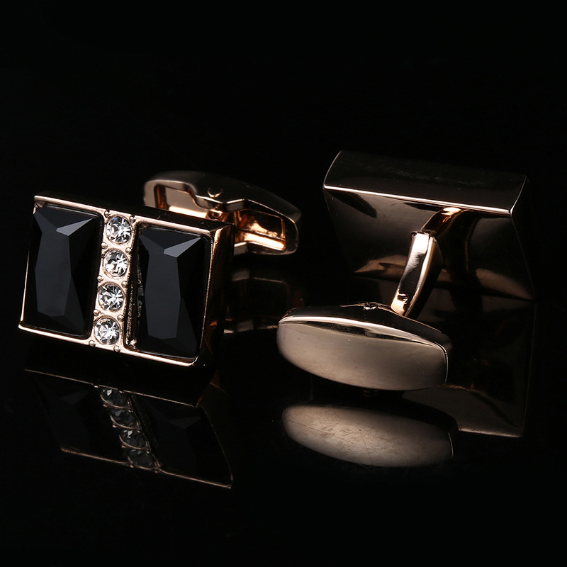 New style zircon French cufflinks electr...