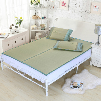 student Single dormitory Straw mat Rush summer sleeping mat thickening Double Air-conditioned seats fold Cane summer sleeping mat Manufactor wholesale