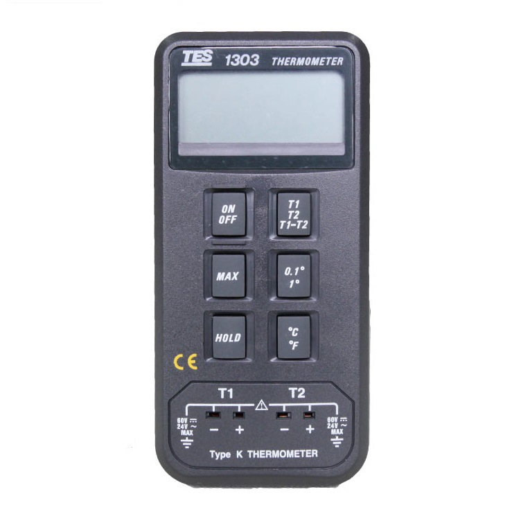 原装台湾泰仕TES-1303高精度温度表TES-1300温度计工业测温仪