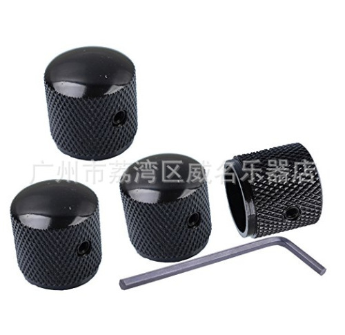 Electric guitar metal volume tuners, bass volume tuners, perforated iron knobs, volume knob switch caps
