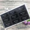 T20 wholesale thanank you thanks to label black and white home make homemade baking decorative seal stickers