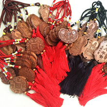 桃木工艺品汽车摆挂件饰品木牌挂饰处理库存