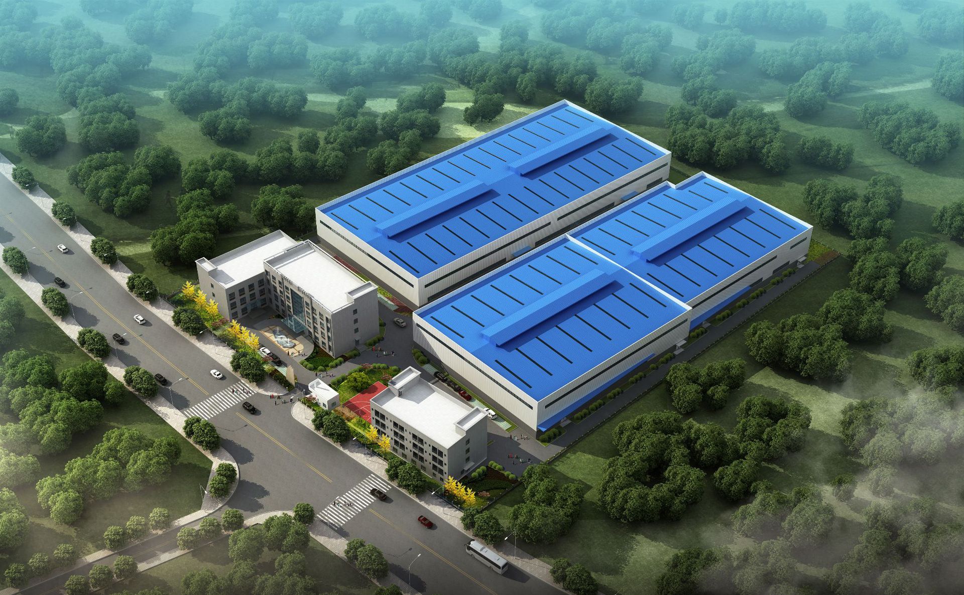 厂房效果图-生产车间