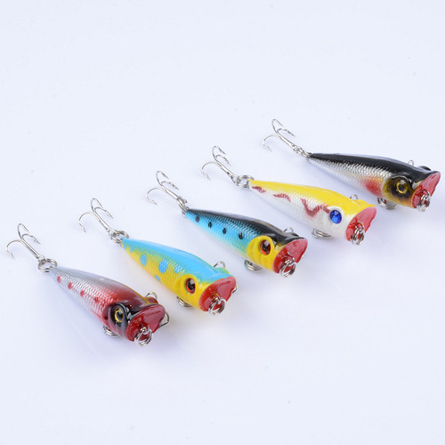 Luya bait outdoor fishing gear bait 5cm/4.9g foreign trade choke water surface with wave lying plastic hard bait