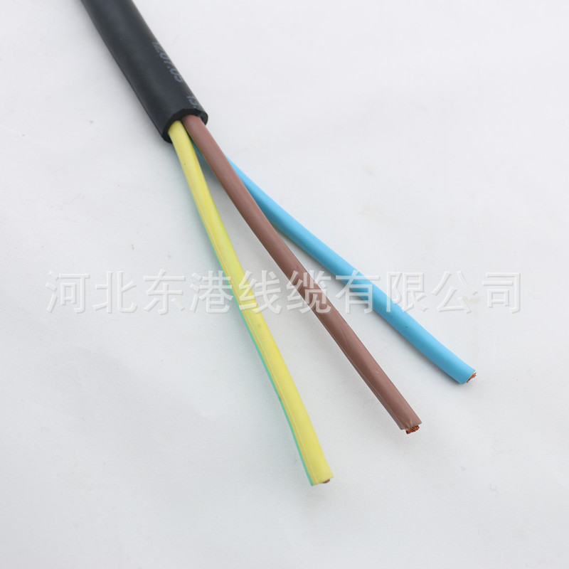 厂家加工生产YZ YZW 橡套软电缆橡皮铜芯电缆3*2.5平方