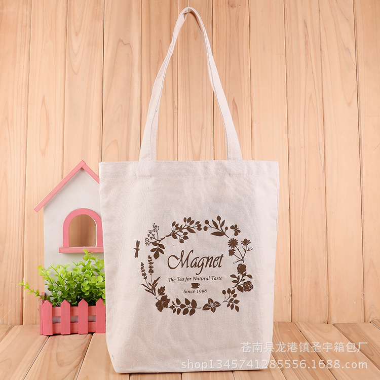 厂家批发定制简约文艺学生帆布袋 棉布袋 手提全棉广告购物袋