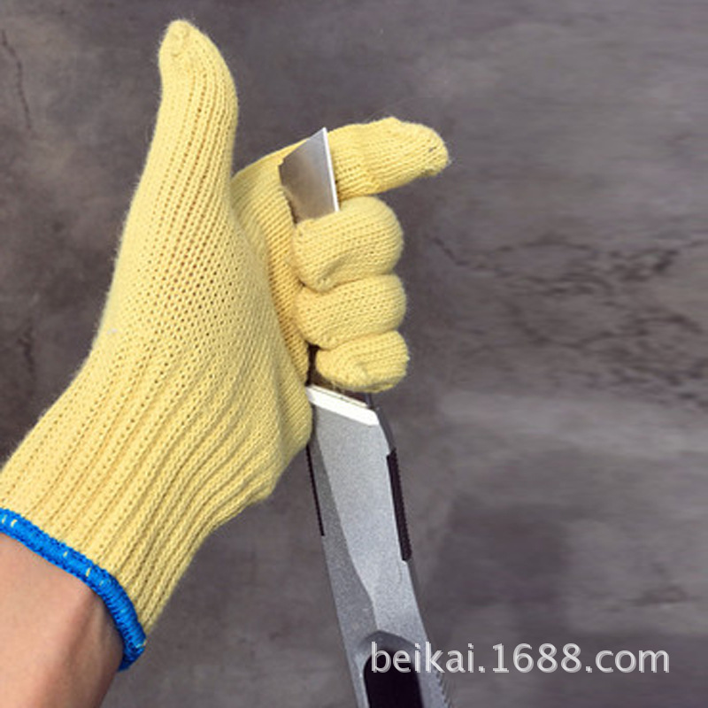 同凯夫拉材质芳纶防割 手套 可定制消防耐高温阻燃防割手套|ms