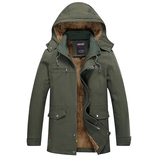 Autumn and winter new men’s Plush wash casual jacket