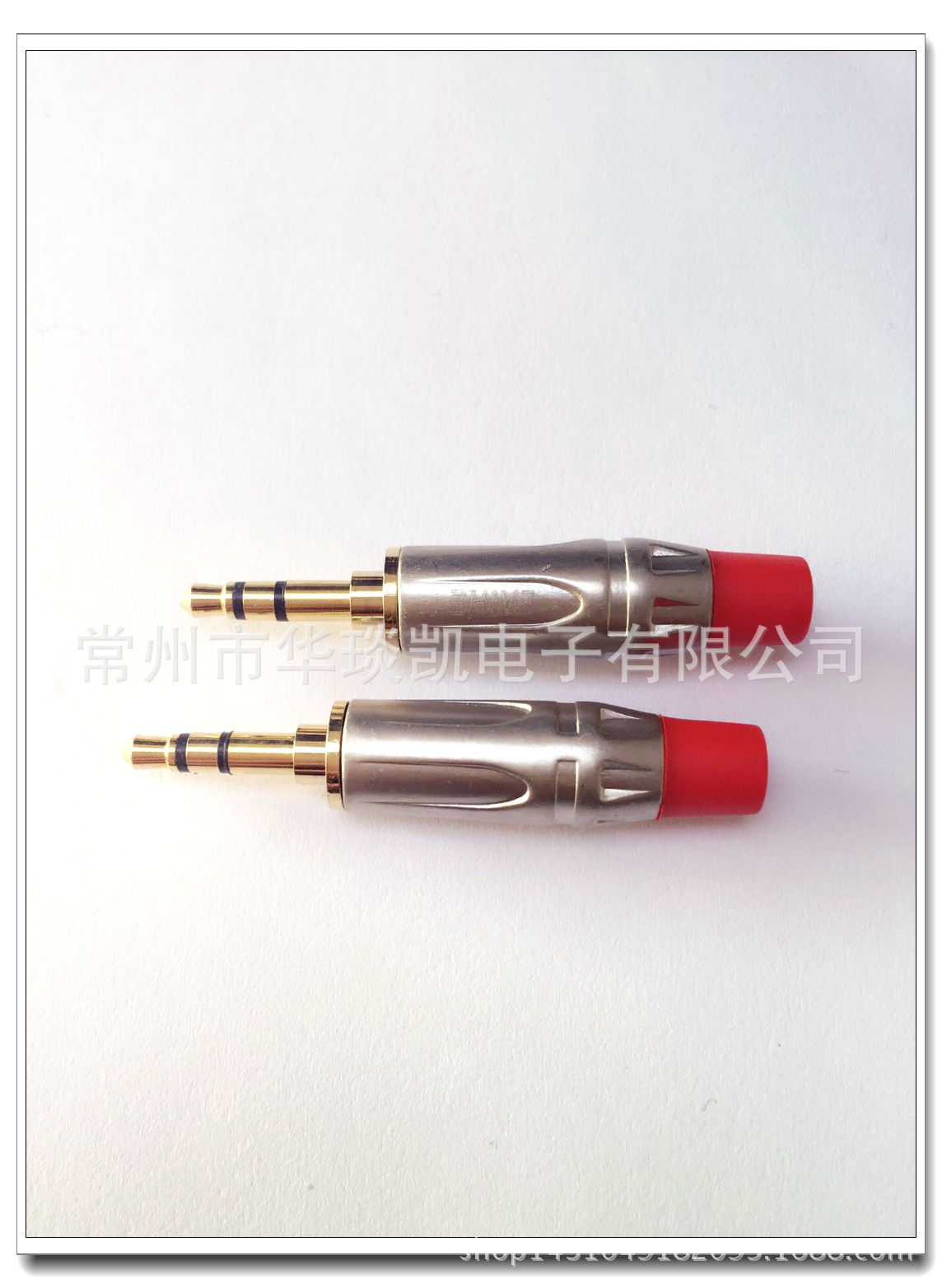厂家直销3.5镀枪色话筒插头 双声道音频插 3.5立体声音频插头