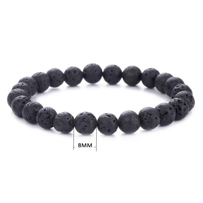 Retro Geometric Volcanic Rock Rope Men's Bracelets display picture 1