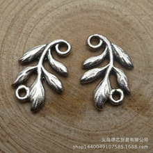 �Ͻ���Ʒ��� 15*10mm ��֦ Ҷ�� ˫�������� ����DIY�Ҽ� 14856