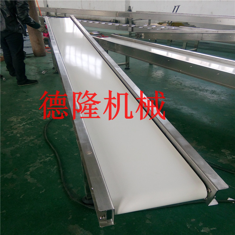 皮带输送机械 重型链板输送机 空调配件输送机平顶链板运输机