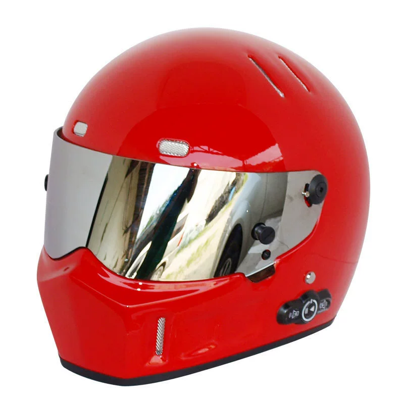 Половина шлема, тёплая картина karting, стеклянная гоночная машина, bluetooth