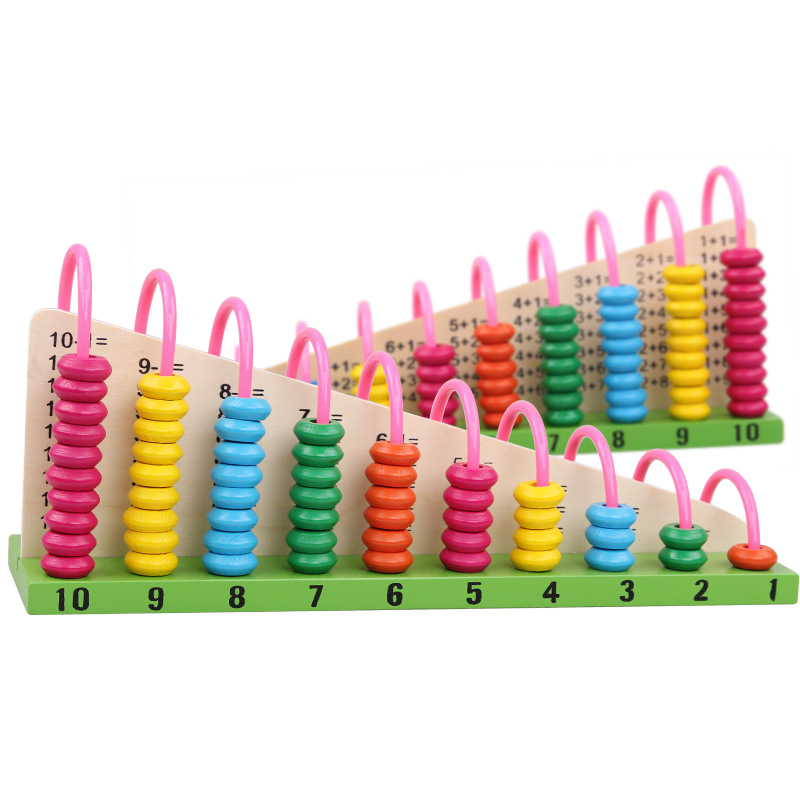 children Early education study Toys Puzzle Mathematics teaching aids Addition and subtraction Ten stalls Arithmetic rack Calculate the shelf Abacus beads