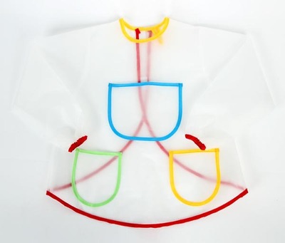 Foreign trade kindergarten draw clothes children waterproof Burqa baby Dressing DIY painting apron Sleeves
