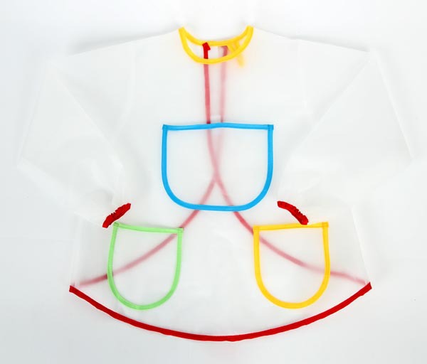 Foreign trade kindergarten draw clothes children waterproof Burqa baby Dressing DIY painting apron Sleeves