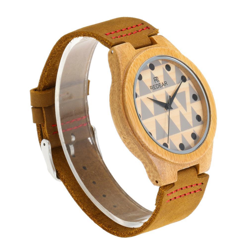 厂家直售竹木手表 时尚皮表带 速卖通亚马逊时尚复古情侣款木表