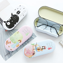 尚派大近视眼镜盒女韩国小清新简约复古创意可爱学生马口铁墨镜盒