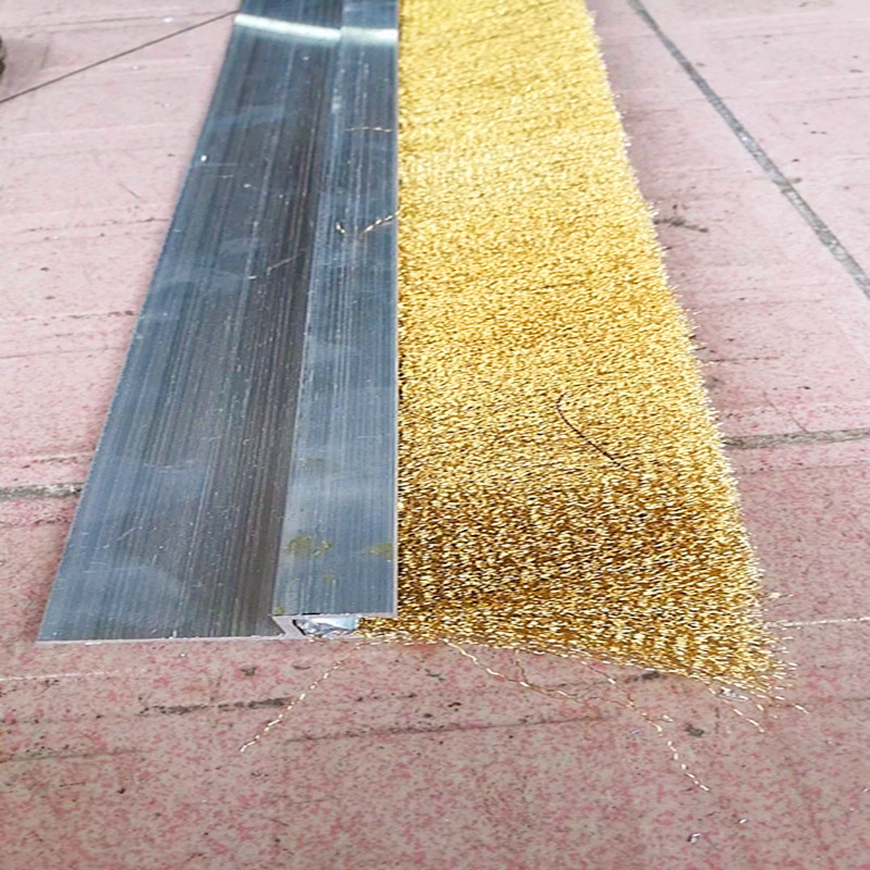 厂家直销铜丝条刷铝合金铜丝刷机床毛刷不锈钢丝条刷污水处理刷