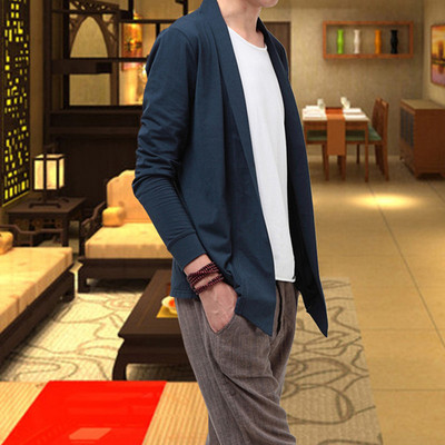 Imadi knitting men's wear leisure time coat Shawl Cardigan OEM factory