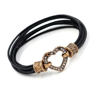 Leather bracelet punk anchor arrow bracelet ship spear genuine leather bracelet wholesalepicture1