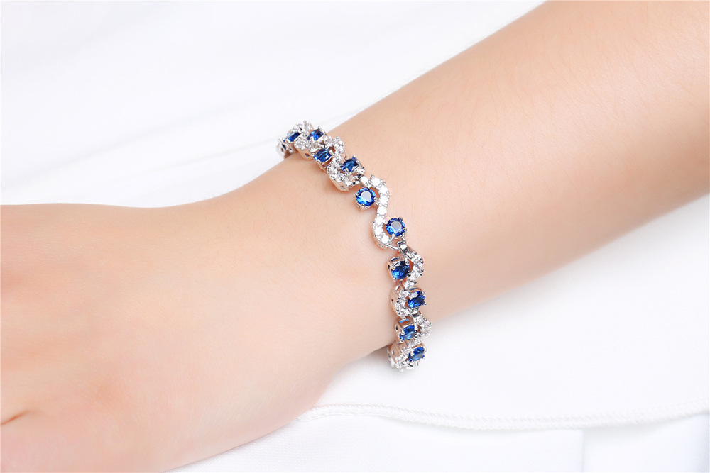 Geometric, Color Block Pattern Women's Gender Elegant Geometric Color Block Copper Plating Bracelets