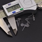 源头工厂透明塑料耳针 可粘饰品平面树脂耳钉 耳饰品配件 diy耳针