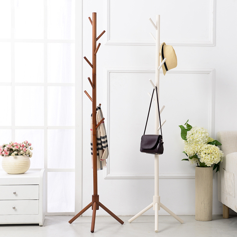 Heart Yue Jia Branch Floor coat rack European style bedroom simple and easy originality woodiness Clothes hanger Hanging clothes rack
