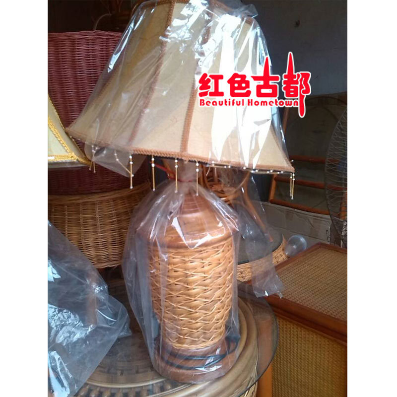 藤工艺品藤编台灯2-2
