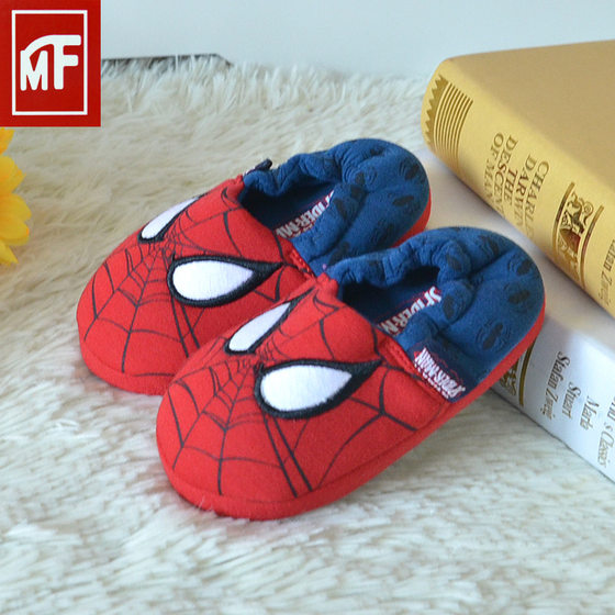 Foreign trade tail single indoor home slippers parent-child bag with cotton slippers non-slip floor children's shoes breathable sweat-absorbent slippers