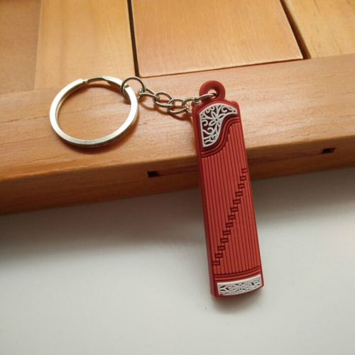 Guzheng key chain Guzheng key chain Mini Guzheng trinket pendant Guzheng nail instrument accessories