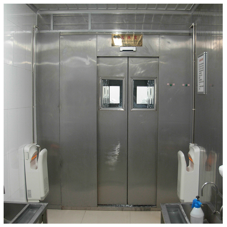 不锈钢自动感应风淋室 全自动控制运行双门电子互锁自动门风淋室