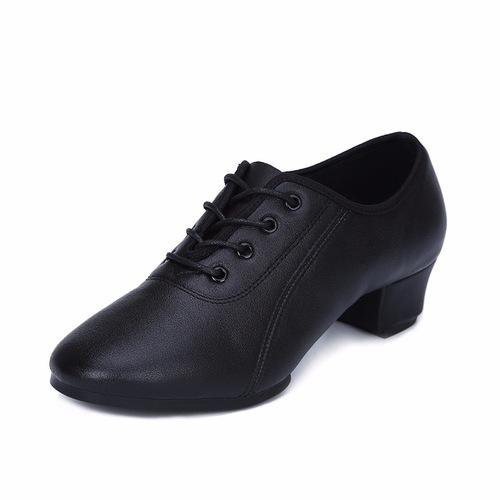 New men's dance shoes genuine leather dance shoes Latin dance shoes indoor cowhide modern dance shoes children's dance shoes square