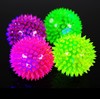 Glowing ball, bouncy ball, rubber toy, massage ball for jumping, makes sounds