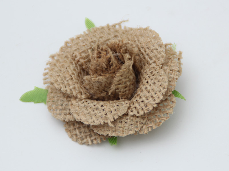 Lino Rosa flor europea y americana celebración fiesta decoración flor DIY zapato hecho a mano flor sombrero flor fábrica ventas directas