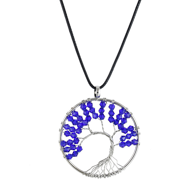 Retro Heart Shape natural stone Copper Plating Pendant Necklace 1 Piece