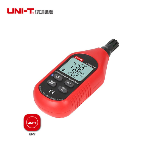 Unilide UT333BT/S Bluetooth version temperature and humidity meter household indoor and outdoor industrial and agricultural experiment measurement thermometer