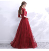 The bride wedding banquet toast suit new Korean slim Chinese collar dress fashion large size