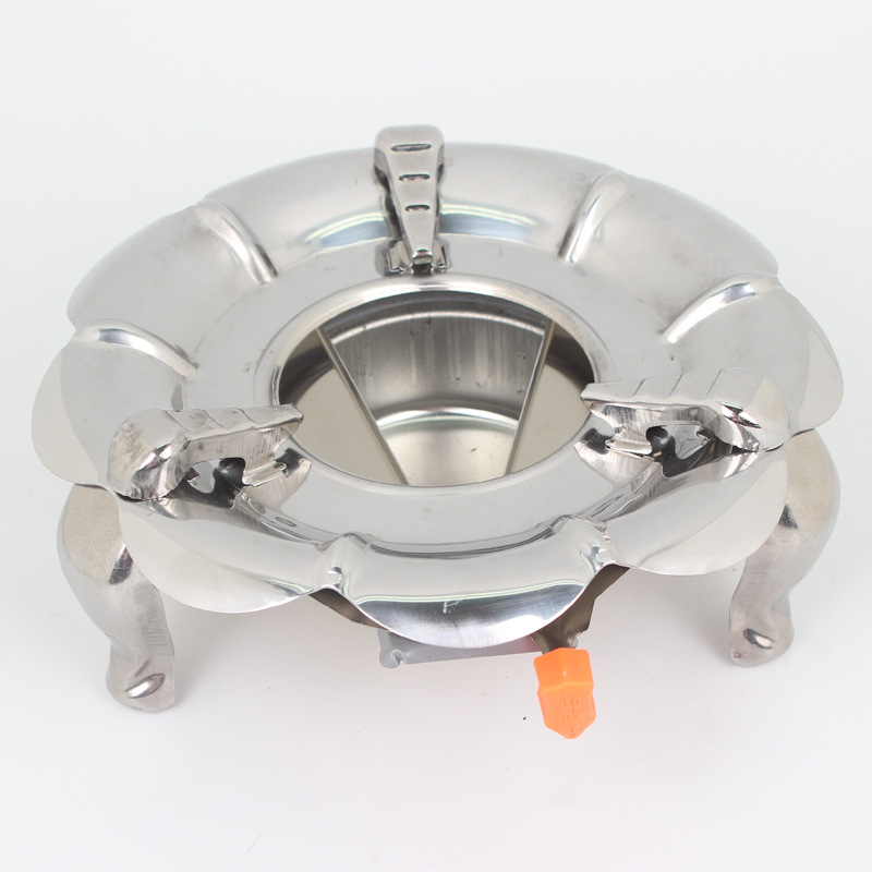 Thickened stainless steel round alcohol stove