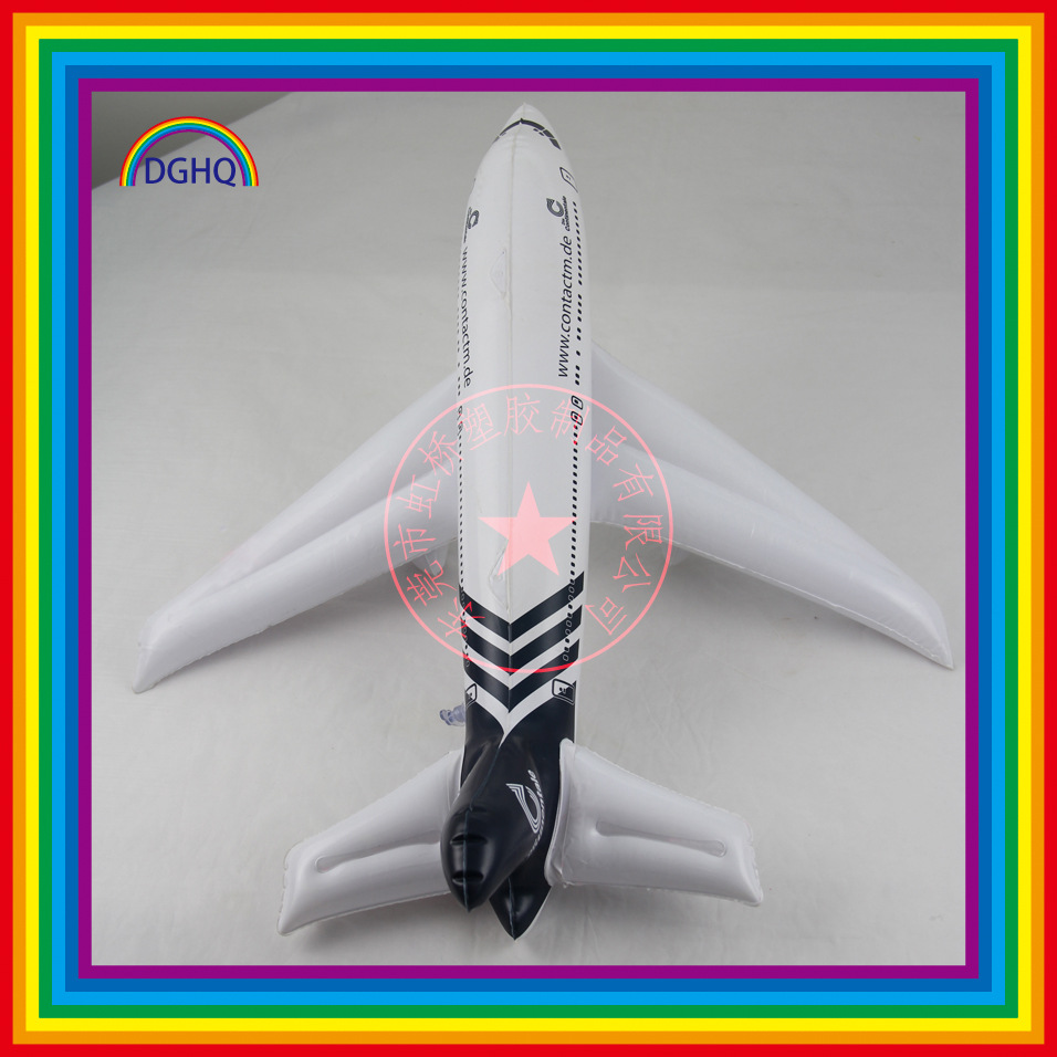 6P环保新型 生产制作PVC充气飞机客机模型充气式