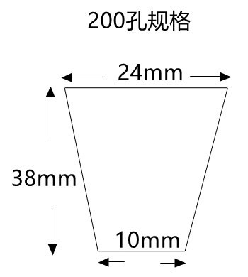 200孔剖面图