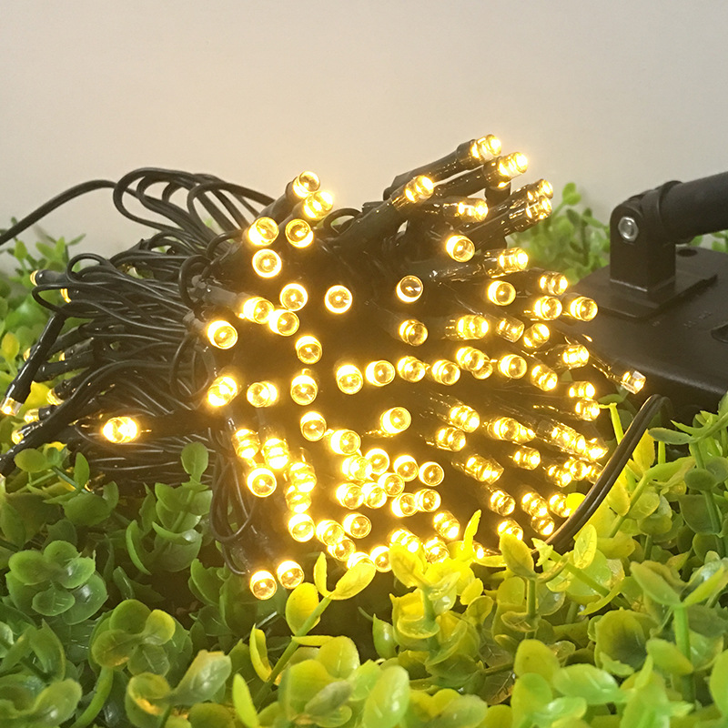 燈串太陽能燈串 led聖誕裝飾燈串彩燈廠家戶外太陽能庭院燈