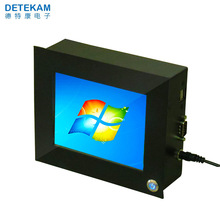 德特康8寸9寸壁掛式工控電腦 寬溫加固嵌入式工業顯示器現貨