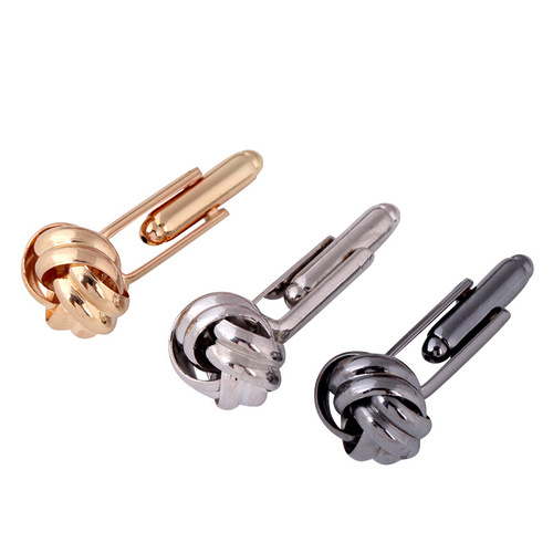 New Hot Selling Men's Elegant Style Cable French Collar Pin Pattern Cufflinks Manufacturer Accessory Wholesale