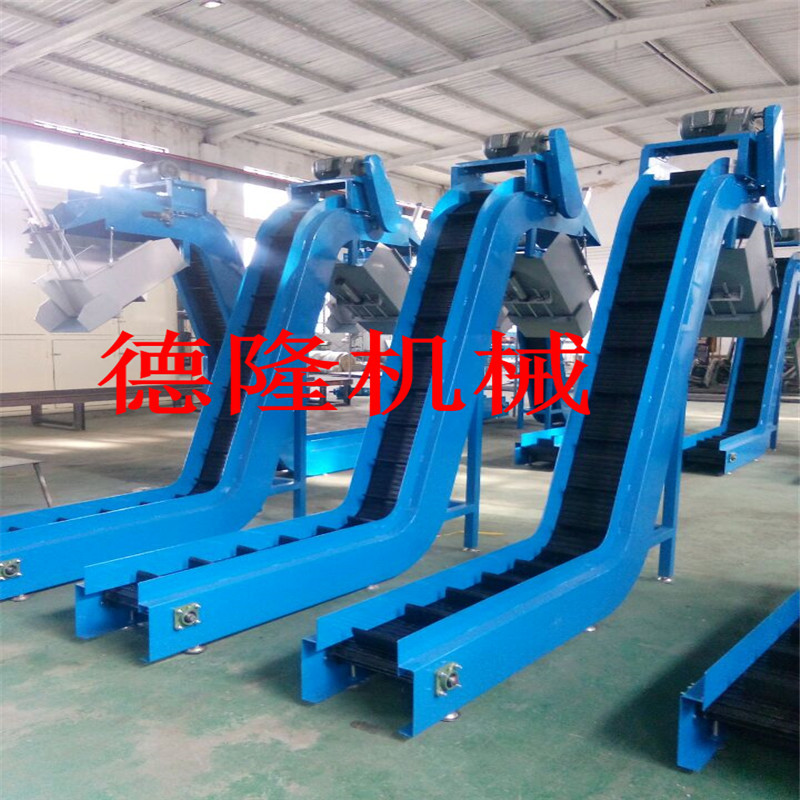 90度转弯机爬坡生产线 爬坡链板输送机 皮带流水线输送机