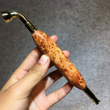 四川崖柏木烟杆旱烟袋老式传统烟枪男木质小烟锅子东北烟斗礼物