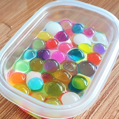 T水晶泥球彩色园艺用品装饰水晶土海绵宝宝无土养花硅胶水培植物