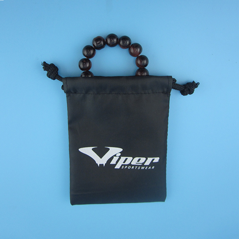 长期供应黑色190T涤纶束口袋 拉绳便携涤纶袋规格可定 做