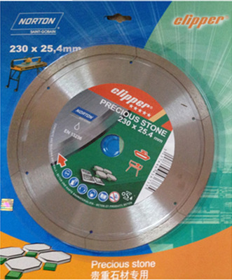 Saint-Gobain Norton ceramic tile cutting machine Dedicated Precious Stone Star Saw blade 230*25.4*1.6